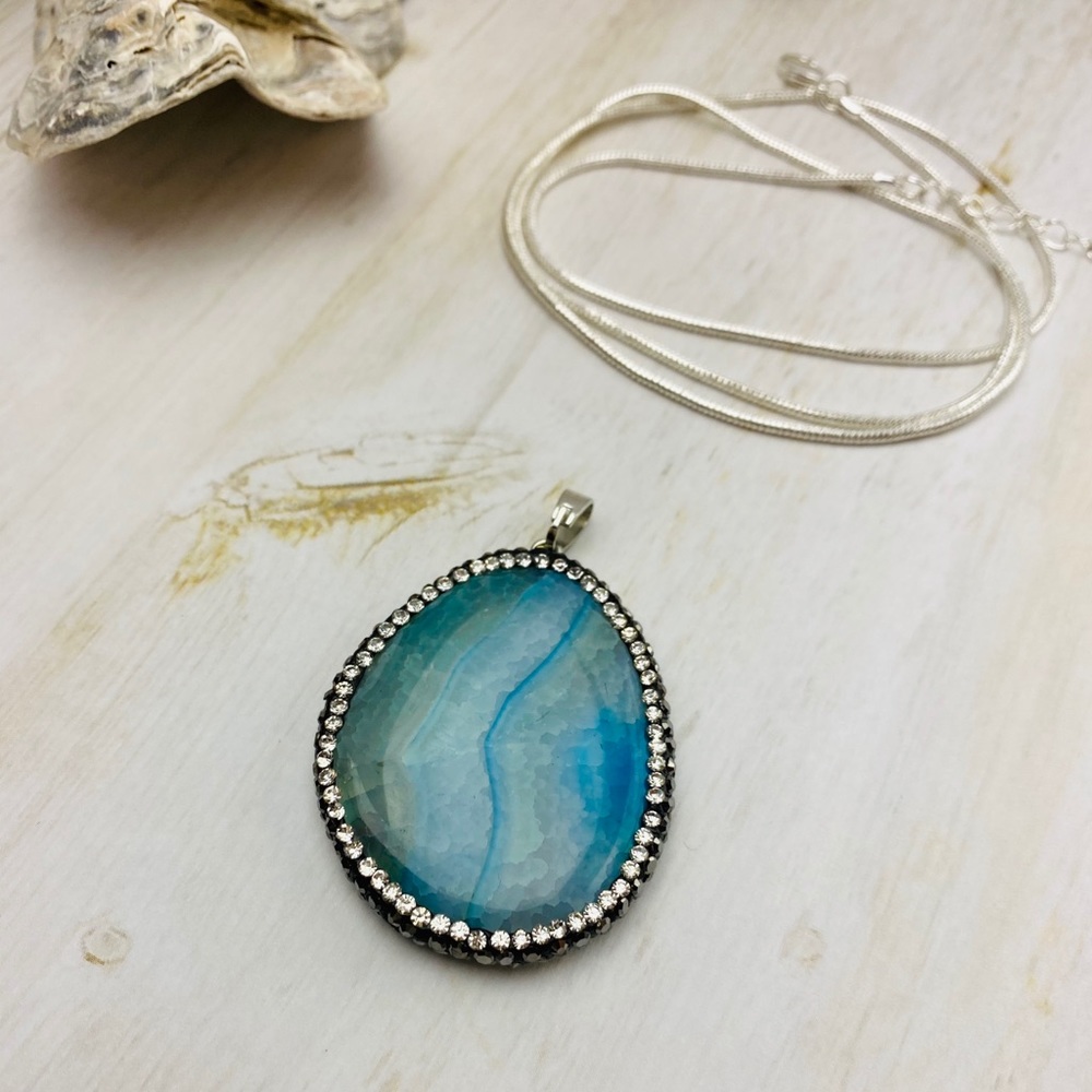 🐬Beautiful Pendent Larimar 🐳 - Picture 3 of 11